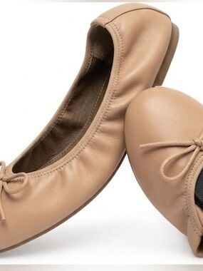 Trary-Nude Ballet Flats